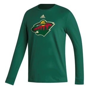 Adidas Minnesota Wild NHL Sport Fresh Long Sleeve Tee Adult