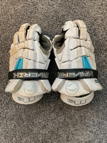 Used Player's Maverik M4 Lacrosse Gloves Small