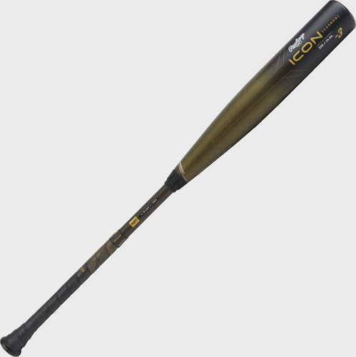 New 2023 Rawlings Icon BBCOR Baseball Bat: RBB3I3 Composite  (-3) in Wrapper