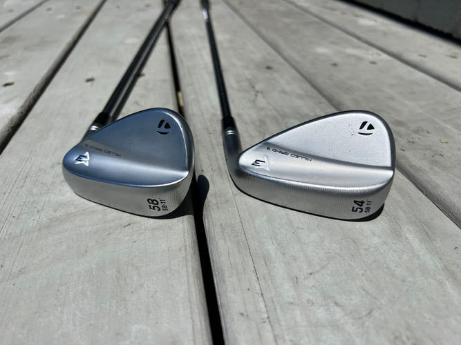 Taylormade MG3 Raw Faced Wedge Pair. 54 & 58 Deg. Barely Used