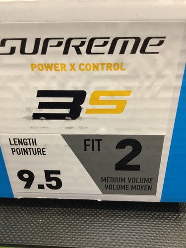 New Bauer Supreme 3S Ice Hockey Skates ~ Size 9.5 FIT 2