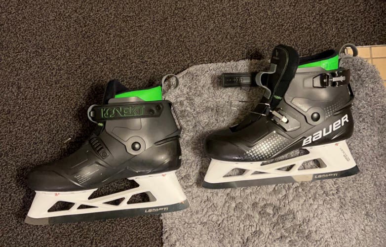 New Bauer Regular Width Size 10 Konekt Hockey Goalie Skates