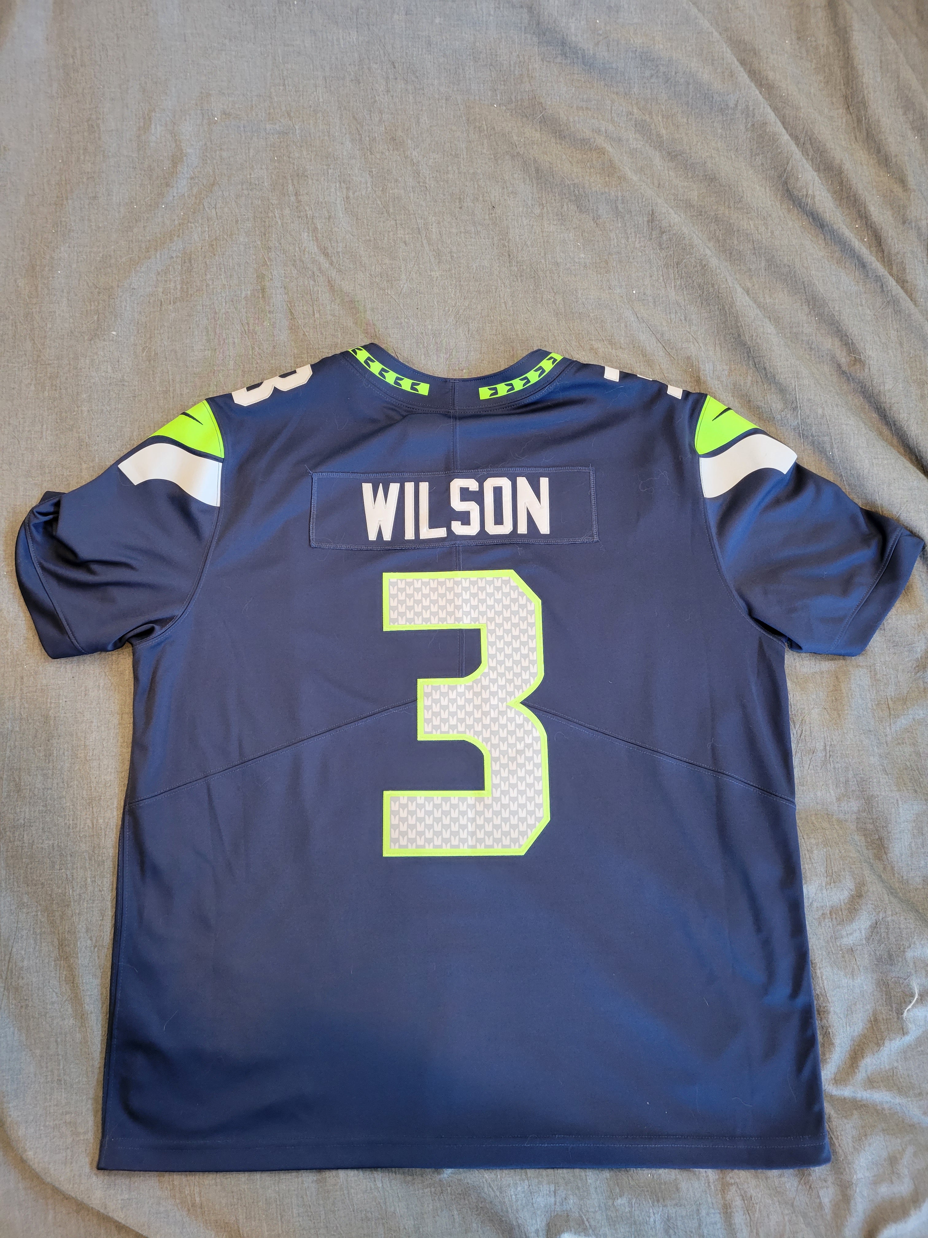 NFL Players Team Apparel women's jersey Seattle Seahawks #3 Wilson,  2XL