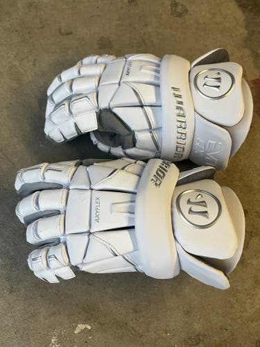 Used Warrior EVO QX Lacrosse Gloves Large