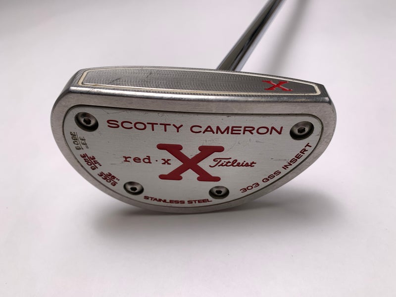 Scotty Cameron Red X2 Lawsuit 3 Dot Center Shaft Putter 33.5" Mens RH