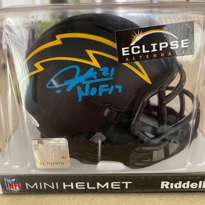 LADAINIAN TOMLINSON Signed Los Angeles Chargers Eclipse NFL Mini Helmet Beckett
