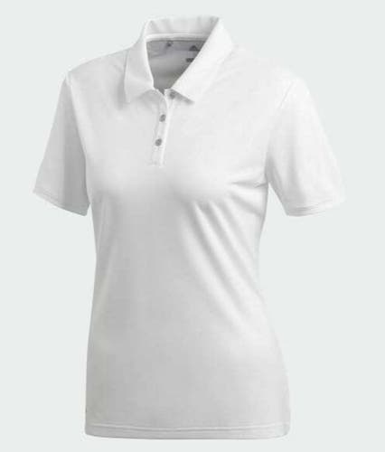 Adidas Golf Women's Tournament Polo Shirt Top CD3998 White Large L New #71870