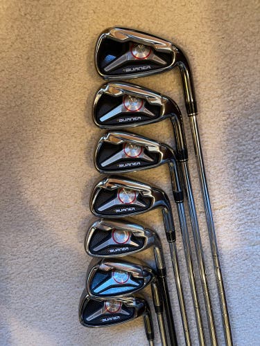 Taylormade Burner Iron Set 5-SW | Burner Superfast 85g Stiff Steel Mens RH