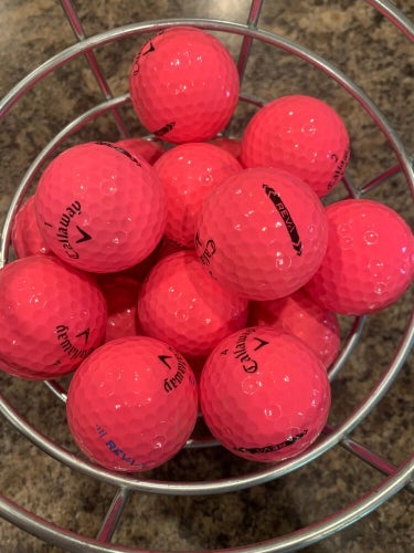 2 Dozen (24) Pink Callaway Reva AAAAA Used Golf Balls Mint Condition