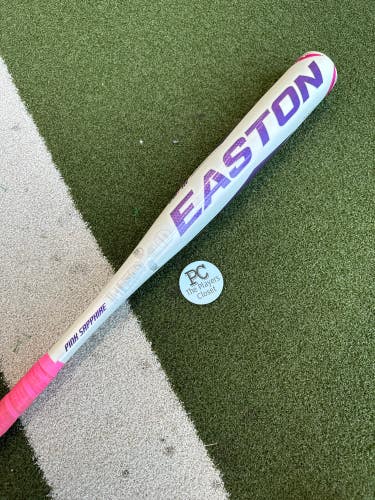 Used Easton Pink Sapphire Alloy Bat -10 18OZ 28"