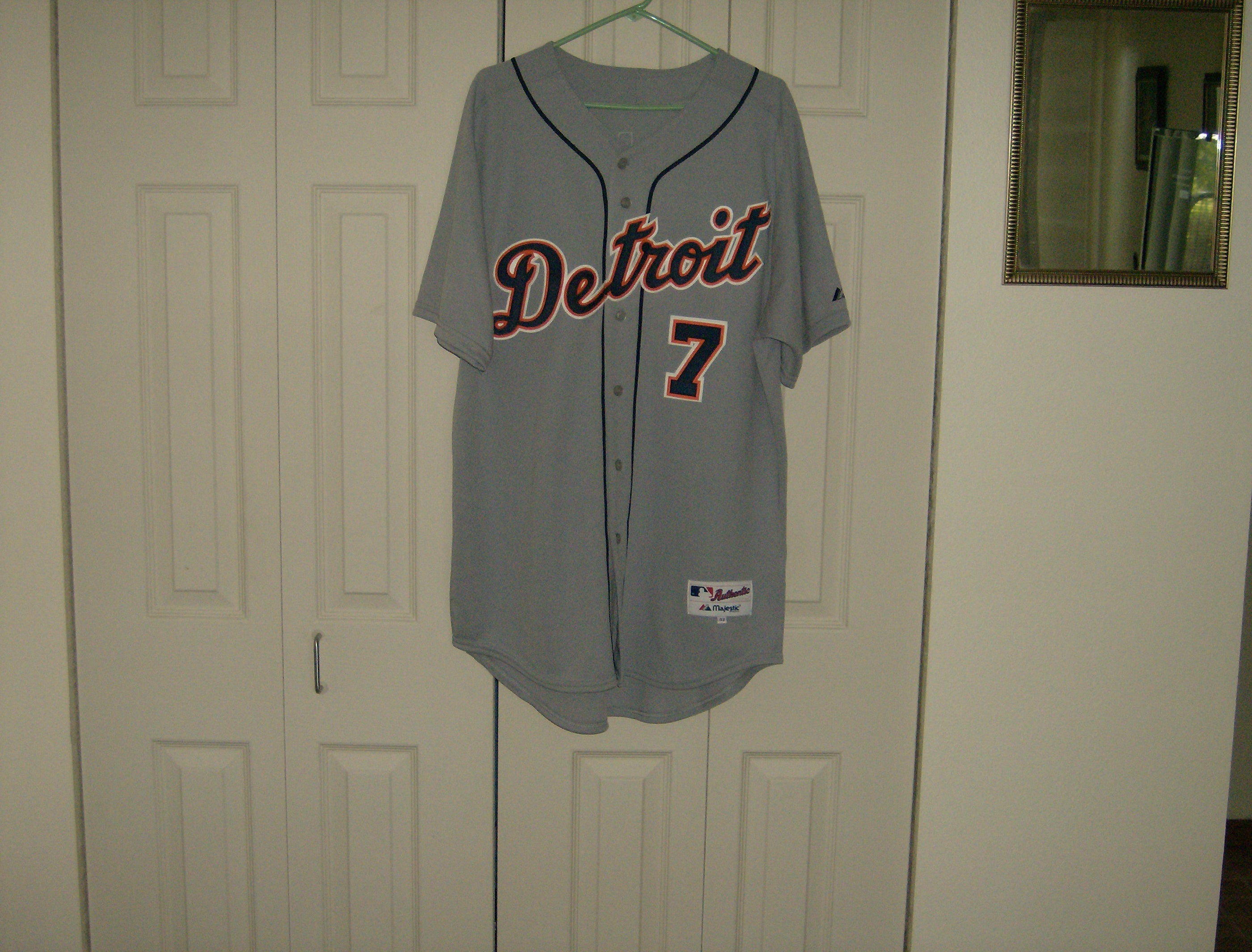 Detroit Tigers Jersey Adult XL Navy Blue MLB - Depop