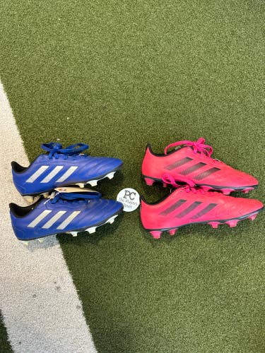 2 PacK Kids - 3.5 and 1.5 Molded Adidas Cleats