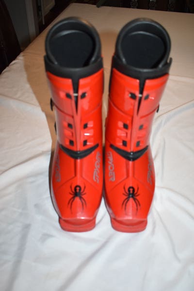 Rare Vintage - Spyder / Hanson Downhill Ski Boots, Red, Top