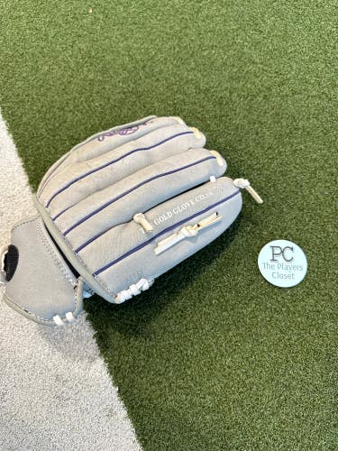 Used Rawlings Left Hand Throw Infield Softball Glove 12"