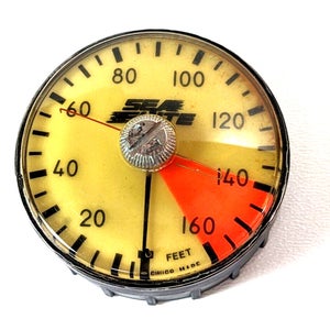 Sea Elite 160ft Depth Gauge Puck Module Dive + Max Depth Gauge MINT Vintage
