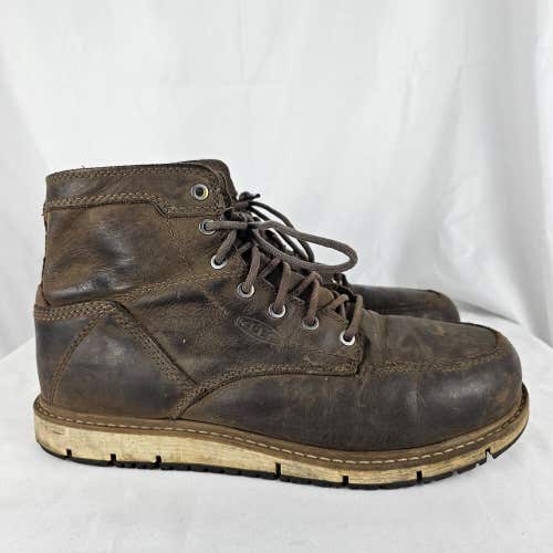 Keen Utility Men's San Jose 6" Alloy Toe Brown Leather Work Boot US 10.5D