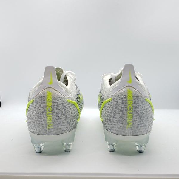 Nike Mercurial Vapor 14 Elite SG-Pro Anti Clog Cleats Cv0988-108 Men's Size 9.5 White Silver Metallic Grey