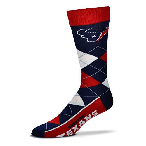 Houston Texans NFL Argyle Lineup Men's Dress Socks