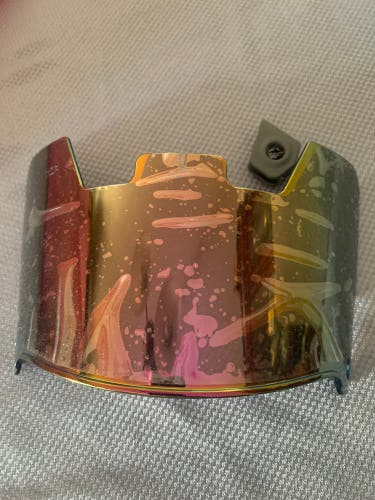 Sunrise Red Mirror Adult Football Helmet Shield Visor