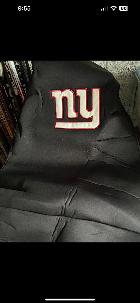 NY Giants front car seat cover. NFL NEW YORK FOOTBALL GIANTS