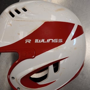 Rawlings Used White Batting Helmet