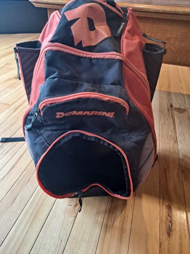 Used DeMarini orange/black 2 Bat backPack