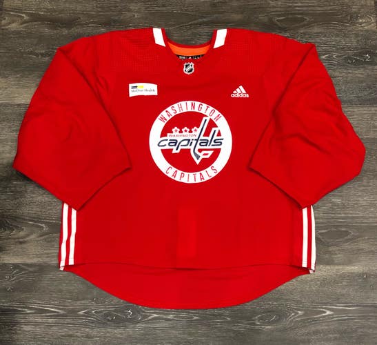 Brand New Adidas Washington Capitals MIC Pro Stock Goalie Cut Practice Jersey Size 58G