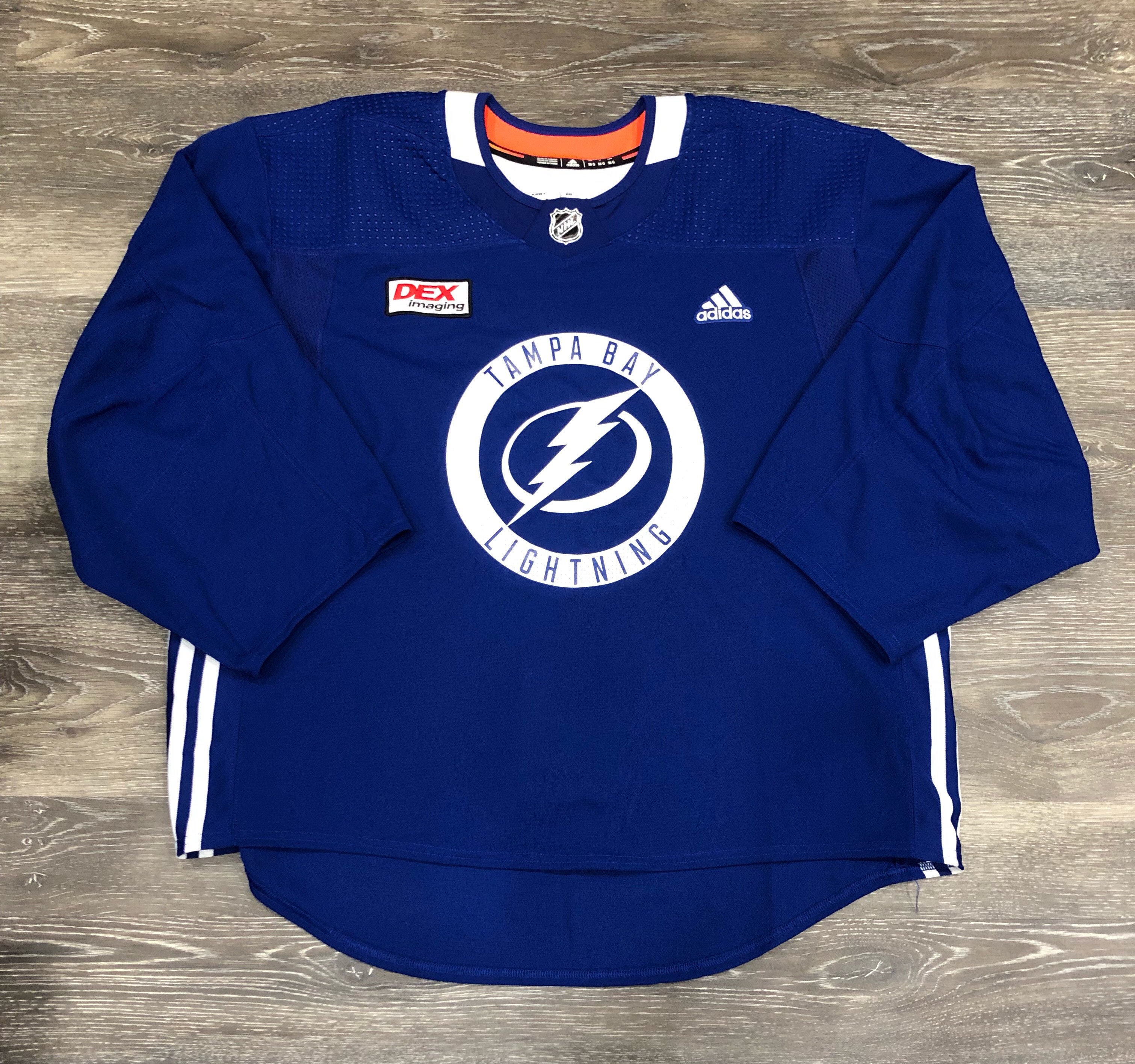 Pro Stock NHL Tampa Bay Lightning Goalie Cut Practice Jersey