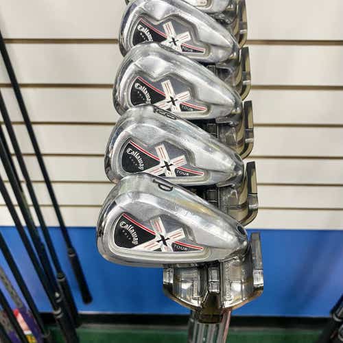 Used Callaway X Tour Forged Men's Right Iron Set 3i-pw Stiff Flex Steel Shaft