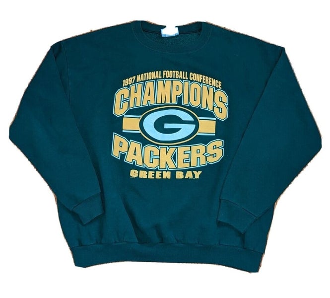 Football Fan Shop Officially Licensed NFL Crew-Neck Sweatshirt by Starter - Packers