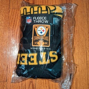 Northwest NFL Football Fleece Throw Blanket Pittsburgh Steelers 50" x 60" PIT