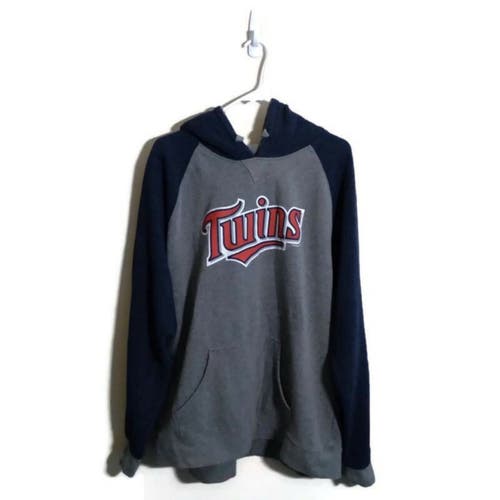 Fanatics MLB Minnesota Twins Spell Out Logo Pullover Hooded Sweatshirt XXL