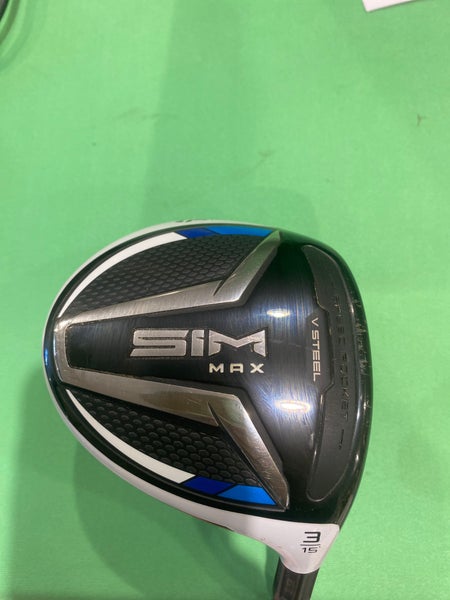 Used Men's TaylorMade Sim Max Right Fairway Wood Stiff 3 Wood