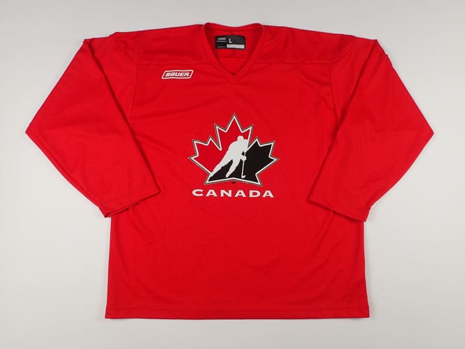 Bauer Team Canada Hockey Practice jersey- Red Men's Size Large Olympics