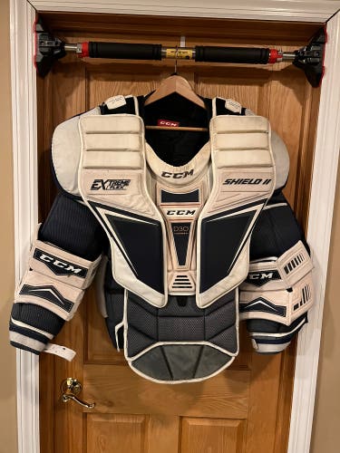 Used  CCM Pro Stock Extreme Flex Shield II Goalie Chest Protector