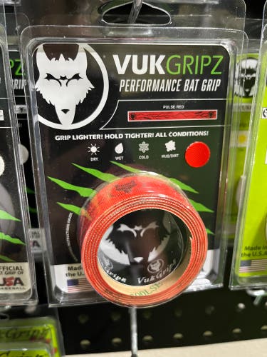 VukGripz Red Pulse Bat Grip