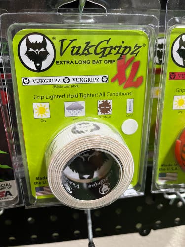 VukGripz Red/White XL Bat Grips