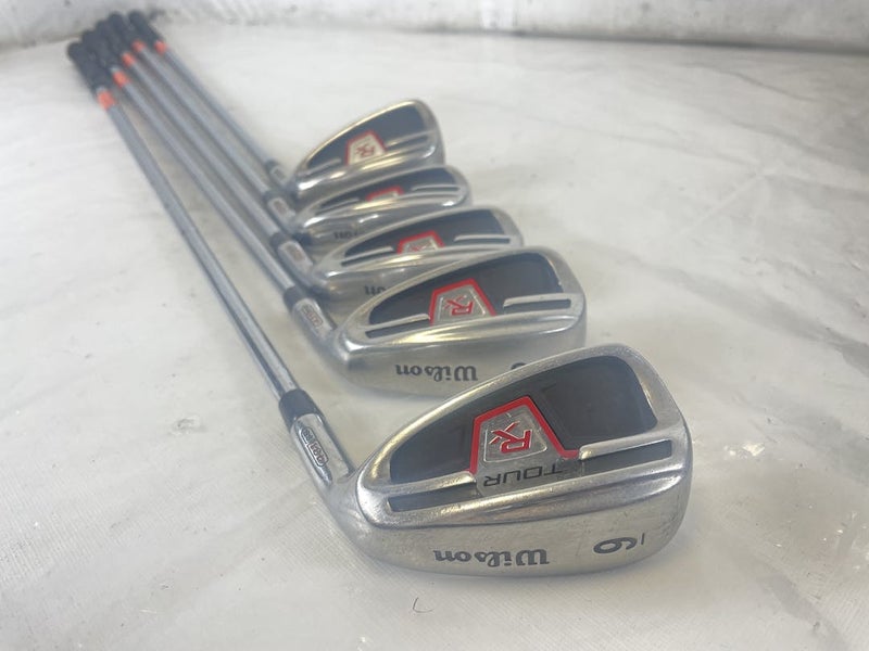 Used Wilson Tour Rx 5i-pw Regular Flex Steel Shaft Golf Iron Set Irons (missing 7 Iron)