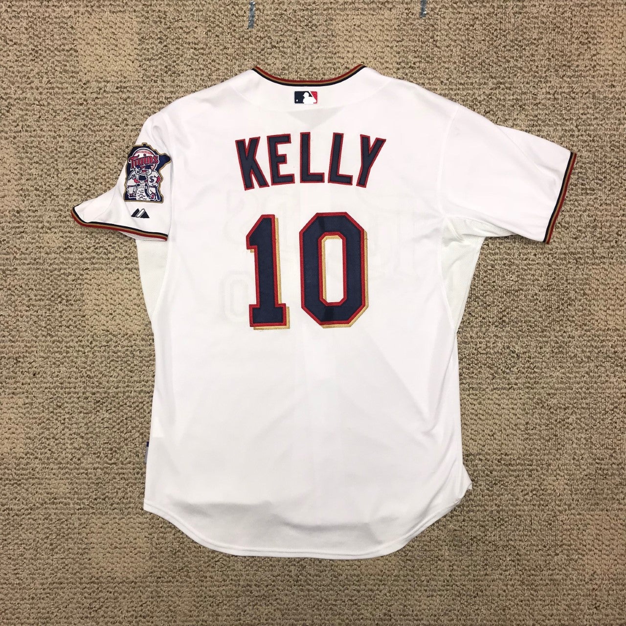 Authentic Majestic Cool Base Minnesota Twins Tom Kelly Home Jersey