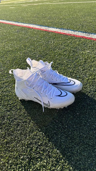 White Men's Molded Cleats Mid Top Alpha Huarache 8 Elite