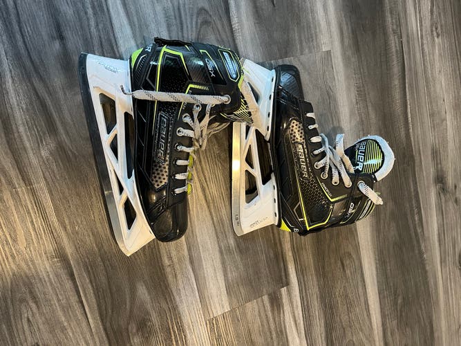 Used Bauer Regular Width Size 8.5 GSX Hockey Goalie Skates