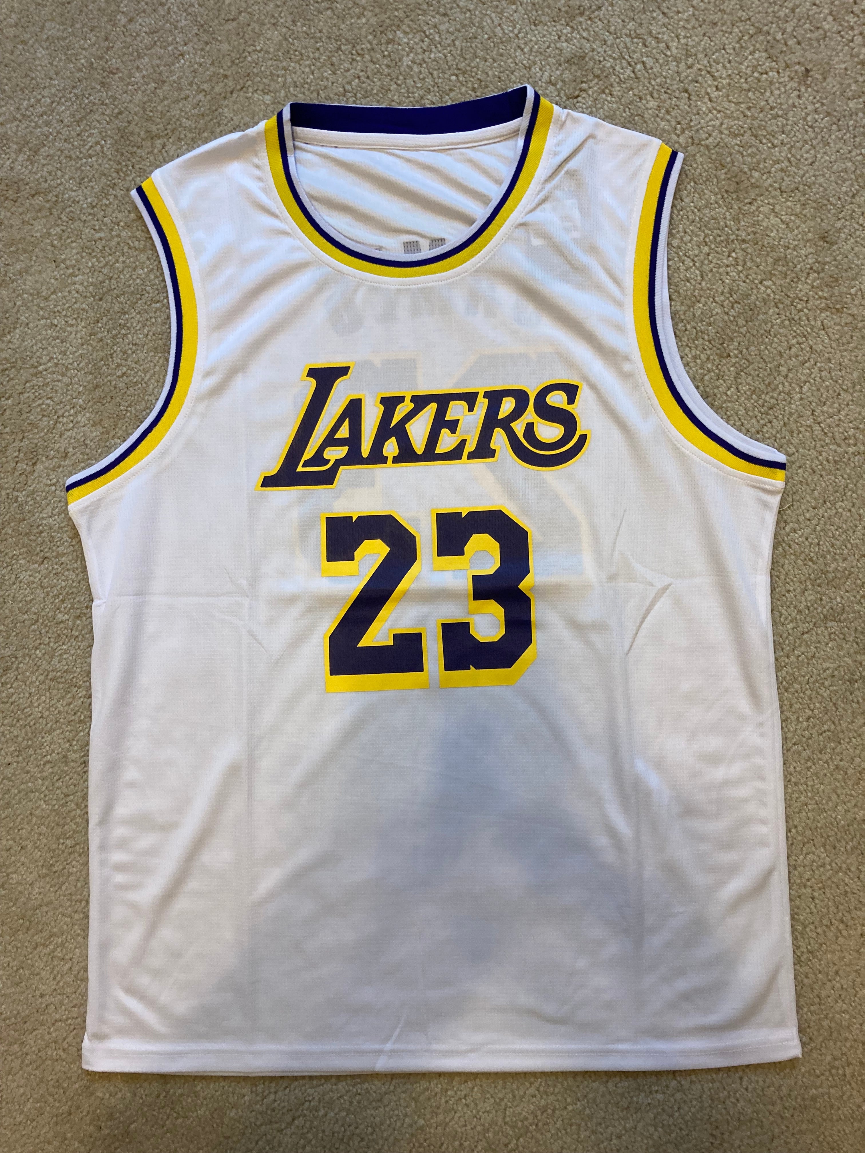 Men's LeBron James Jersey - S-XL - Purple - Lakers