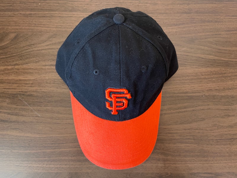 SF San Francisco Giants 47' Brand MLB Hat Cap Black Orange 920