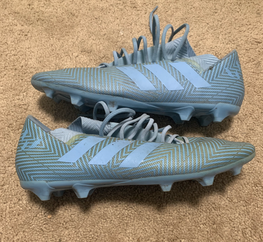 Blue Unisex Used Size 11 (Women's 12) Turf Cleats Adidas Nemeziz MESSI 18.1 FG Cleats