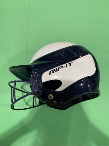 Used Rip It Batting Helmet with Cage (6 1/2 - 7 3/8)