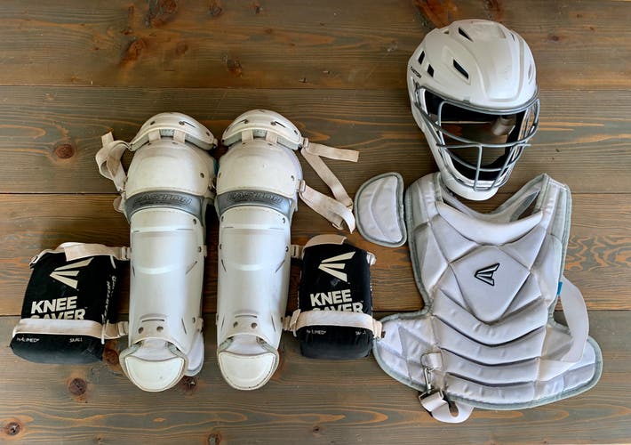 Easton Jen Schro The Fundamental Catcher’s Box Set - White - Size Small