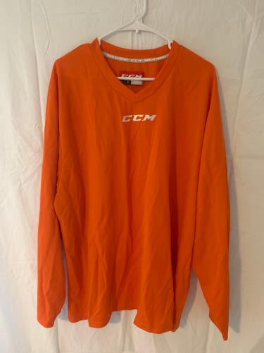 Orange New Large CCM Practice Jersey