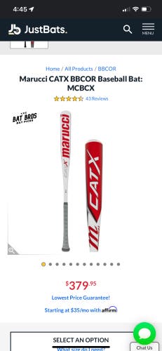 2023 Marucci (-3) 28 oz 31" CAT X Bat