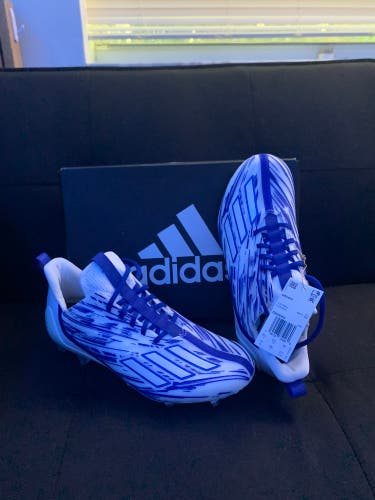 Adidas adizero Cleats (white/blue) RARE Color
