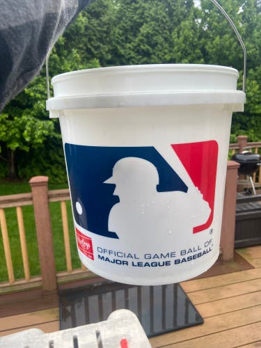 20 Used Rawlings Baseballs With Bucket